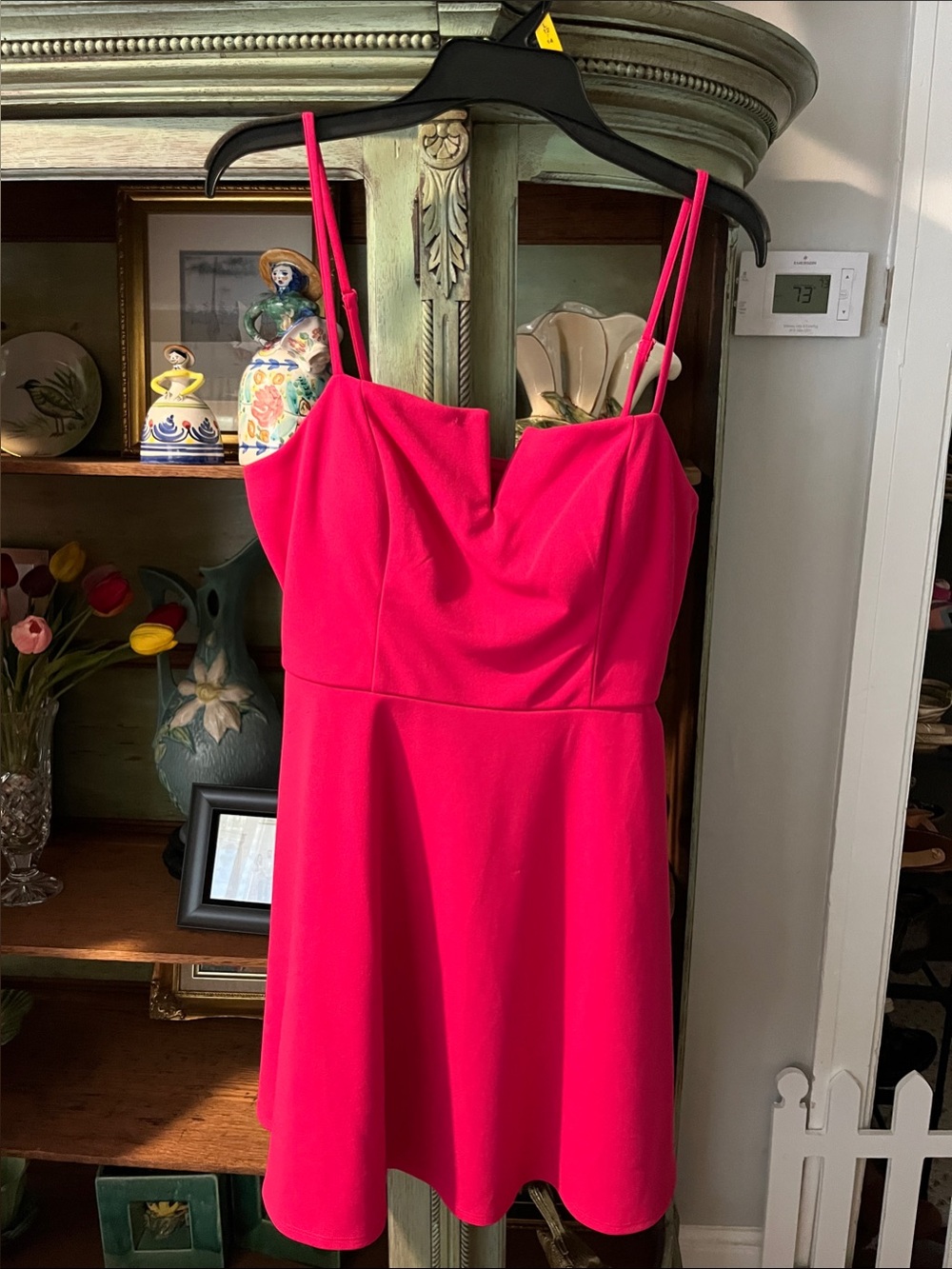 Trixxi Hot Pink Spaghetti Strap Mini Dress